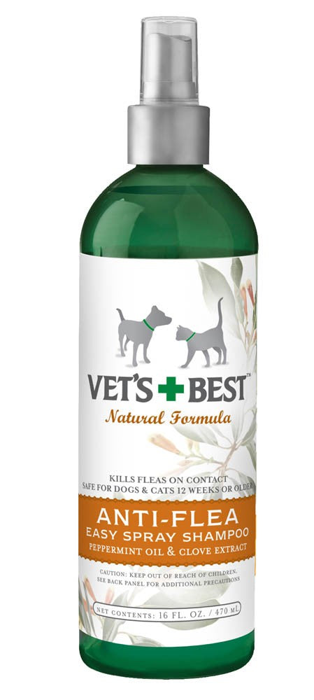 Vet s Best Anti-Flea Easy Spray Shampoo for Dogs 1ea 16 fl oz Online now