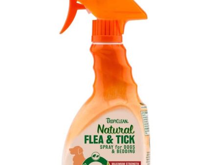 TropiClean Natural Flea & Tick Dog & Bedding Spray 1ea 16 fl oz Online now