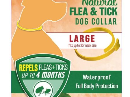 TropiClean Natural Flea & Tick Repellent Dog Collar 1ea LG Supply