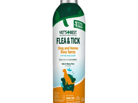 Vet s Best Flea & Tick Dog and Home Spray Cotton Spice Scent, 1ea 14oz. Online Hot Sale