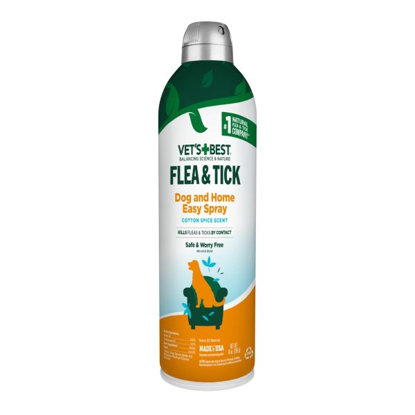 Vet s Best Flea & Tick Dog and Home Spray Cotton Spice Scent, 1ea 14oz. Online Hot Sale