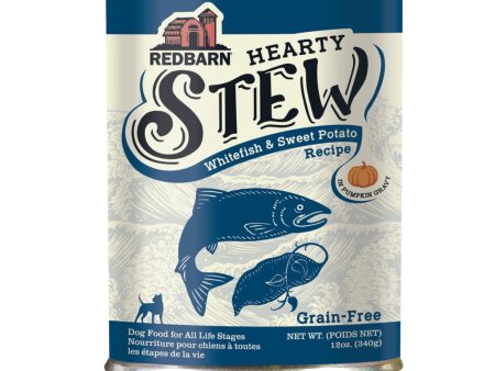 Redbarn Pet Products Hearty Stew All Life Stages Canned Dog Food Whitefish & Sweet Potato, 12oz. (Case of 12) For Sale