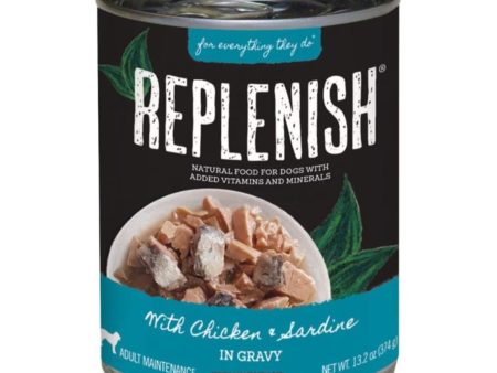 Replenish Grain Free Canned Dog Food Chicken Sardine 13.2oz. (Case of 12) Online Hot Sale