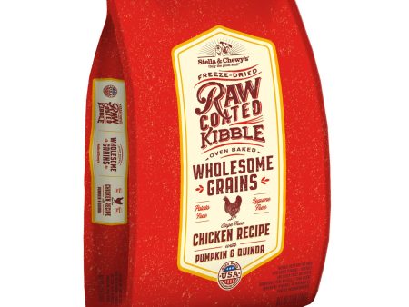 Stella and Chewys Dog Raw Coated Wholesome Puppy Chicken Pumpkin Quinoa 22Lb** Cheap