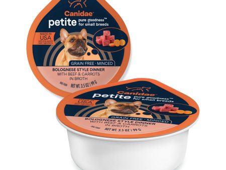 Pure Petite Small Breed Minced Grain Free Dog Food Beef Carrot 3.5oz. (Case of 12) Hot on Sale