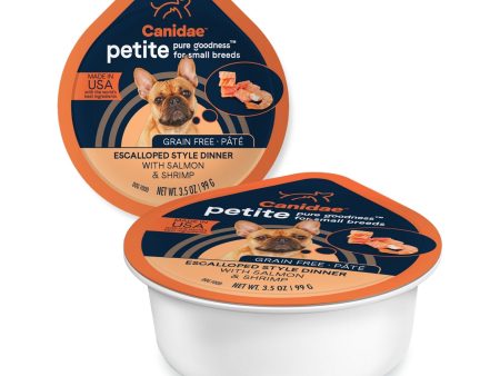 Pure Petite Small Breed Pate Grain Free Dog Food Salmon Shrimp 3.5oz. (Case of 12) Online Hot Sale