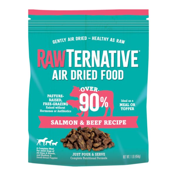 Rawternative Air Dried Dog Food Salmon Beef 1 Lb For Discount