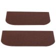 65x24cm   75x24cm Morden Stair Mat Brown Household Carpet Stair Pad Tread Non-slip Step Rug Discount