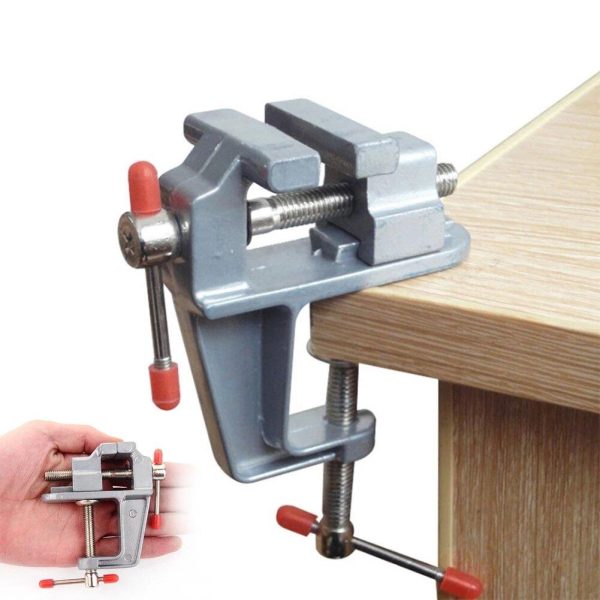 30mm Mini Vise Aluminum Alloy Durable Multifunctional Small Table Clip Convenient Jewelry Craft DIY Hobby Woodworking Clip Supply