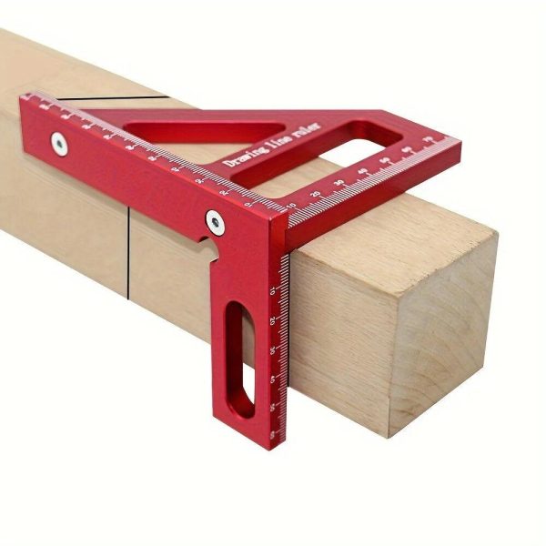 Aluminum Model Center Finder Woodworking Square 45 90 Degree Metric Right Angle Line Gauge Enduring Scribe Carpenter Ruler Wood Measuring Tool Online now