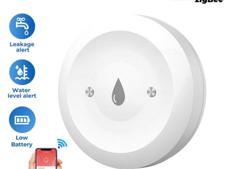 Smart Home Zigbe Water Immersion Sensor Water Leakage Sensor Alarm App Remote Monitoring Water Leak Detector Tuya Online