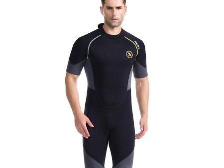 ZCCO Adult Wetsuit 1.5mm Neoprene Comfortable Split Top Shortie Snorkeling Suit Cold-proof Warm Plus Size Surfing Set Online now