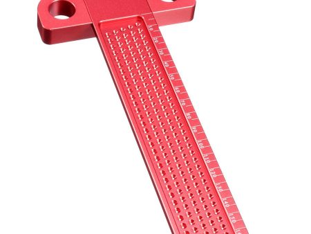 Drillpro Aluminium Alloy T-160 Hole Positioning Metric Measuring Ruler Woodworking Precision Marking Scriber For Cheap