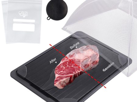 Defrosting Tray Thawing Plate Frozen Food Faster and Safer Way to Defrost Meat or Frozen Food Plate Online