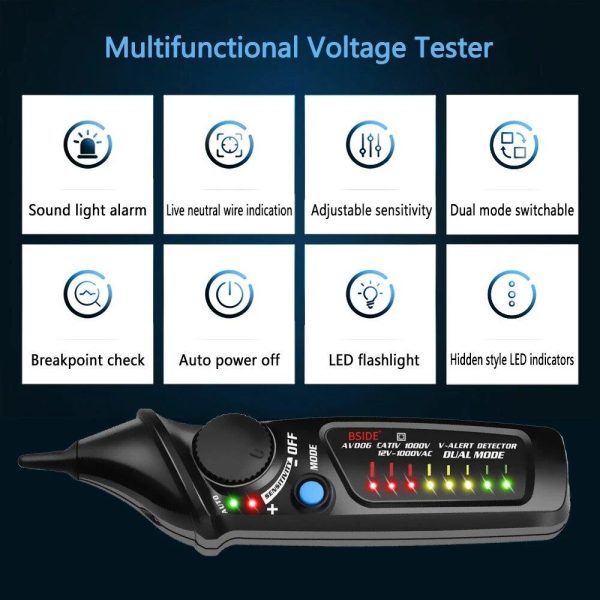 BSIDE AVD06 Non-Contact Voltage detector indicator Profession Smart test pencil Cheap