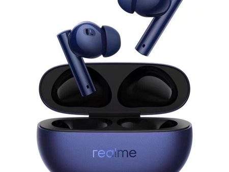 Realme Buds Air 5 TWS Earbuds bluetooth 5.3 Earphone 50dB Active Noise Cancelling 12.4mm Mega Titanizing Driver LDAC Audio Bass 6-Mic Call Low Latency Sports Headphone Online Sale