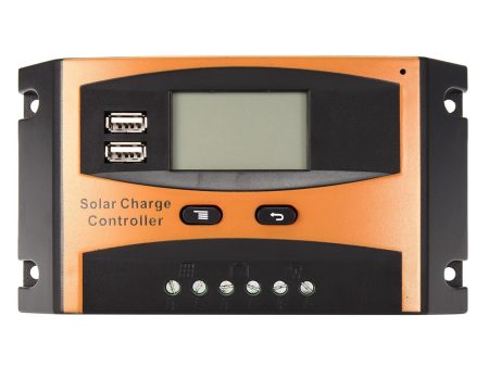 12V 24V 20A Auto USB Charge Controller Solar Panel LCD Display PWM Regulator Discount