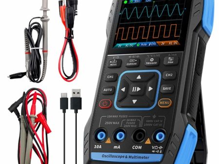 FNIRSI 2C23T 3IN1 Dual Channel 10MHZ*2 50MS s Handheld Digital Oscilloscope Multimeter + Function Signal Generator Fashion