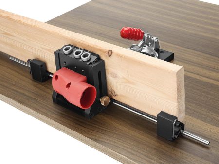 ENJOYWOOD XK4S PRO Pocket Hole Jig with Stabilizing Bar Stop Block Aluminum Alloy Woodworking Drill on Sale