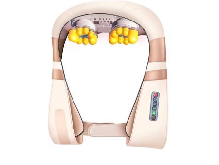 Electric U Shape Neck Massager Shawl 16 Massage Heads Heating Kneading Back Shoulder Relieve Pain For Discount