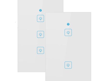 EWelink AC90-250V 2A 400W US Standard 1 2 3 Gang WIFI Touch Wall Switch Support Alexa Google Home For Cheap