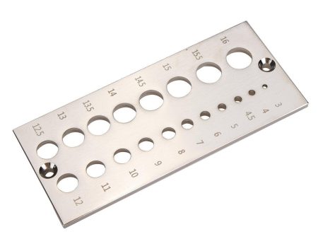 19 Holes Steel Dowel Plate Holes From 1 8 To 5 8 In Wood Dowel Plate Maker for Manufacturing Construction Home Improvement For Sale