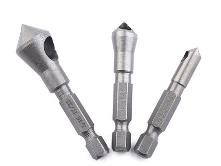 Drillpro 3pcs Countersink Drill Bit HSS Deburring Drill Bit Woodworking Metal Tool Sale