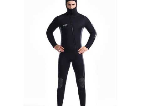 ZCCO 5mm Diving Suit 90% SCR Neoprene Waterproof Full-body Coverage Profession Warm Wetsuit for Winter Surfing Deep Diving Snorkeling Fashion