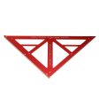 90 45 Degree Aluminum Alloy Multi-function Woodworking Triangle Ruler Inch Precision Triangle Ruler Fashion