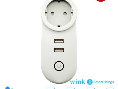 EU Smart Wifi Socket Zigbe 3.0 2 USB Port 100-240V Voice Control Sale