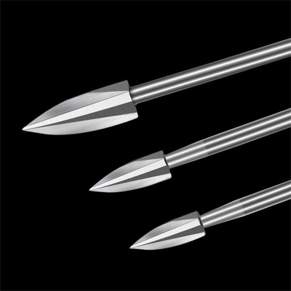 5Pcs Wood Carving Drill Bits HSS Engraving Drill Bit Set Solid Carbide Root Milling Grinder Burr Precise Woodworking Carve Tools For Sale