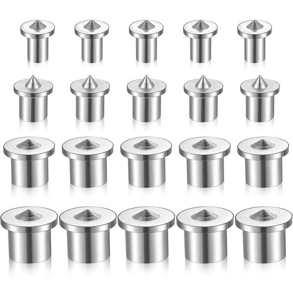 Alloy Steel Dowel and Tenon Center Transfer Plugs 20 Pieces 1 4 Inch Silver Durable Easy to Use for Precise Woodworking Projects Cheap