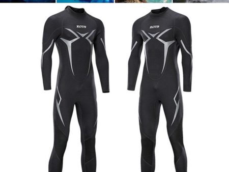 ZCCO 3mm Adult Wetsuit Neoprene Super Elastic Wear-resistant Diving Suit Deep Spearfishing Wear Snorkeling Surfing One Piece Set Winter Thermal Swimsuit For Sale