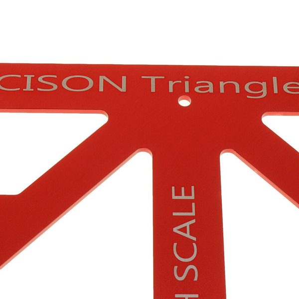 90 45 Degree Aluminum Alloy Multi-function Woodworking Triangle Ruler Inch Precision Triangle Ruler Fashion