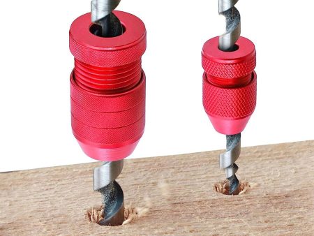 2PCS Premium Aluminum Drill Stop Set Adjustable Inner Diameter, Depth Control for Precise Drilling Online