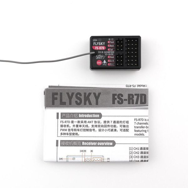 Flysky FS-R7D 2.4GHz 7CH ANT Protocol PWM PPM Output Light Group Receiver for FS-G7P Transmitter For Cheap