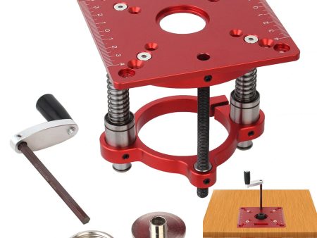 Precision Router Lift Kit with Router Table Insert Plate Max Lifting 70mm Woodworking Engraving DIY Tools for 64-66mm Diameter Motors Hot on Sale