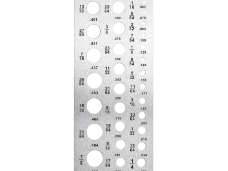 29-Hole Bolt Dropper Stainless Steel Drill Gauges Online