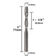 6mm 1 4 Inch Shank Milling Cutter Solid Carbide-Tipped Cutter End Mill CNC Router Bit Woodworking Tool Online