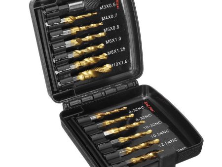 Drillpro 13pcs M3-M10 Metric Screw Thread Tap Drill Bits Set Online Hot Sale