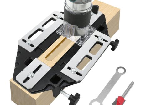 Aluminum Alloy Door Hinge Jig Guide Woodworking Door Hinge Template Slotting Locator Door Lock Jig for Wood Cabinet Kitchen Door Lock Installation on Sale