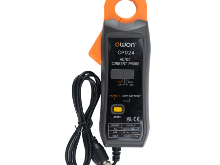 OWON Upgraded CP024 Oscilloscope AC DC Current Clamp Probe Tester DC 200KHz 400A Bandwidth Oscilloscope Parts Supply