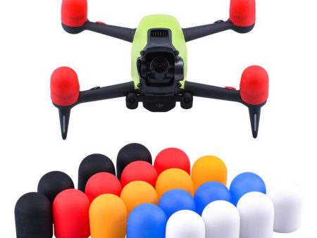 4 PCS DJI FPV Combo Spare Part Motor Silicone Protective Dust-proof Cover Cap Black   Red   White   Blue   Orange For Cheap