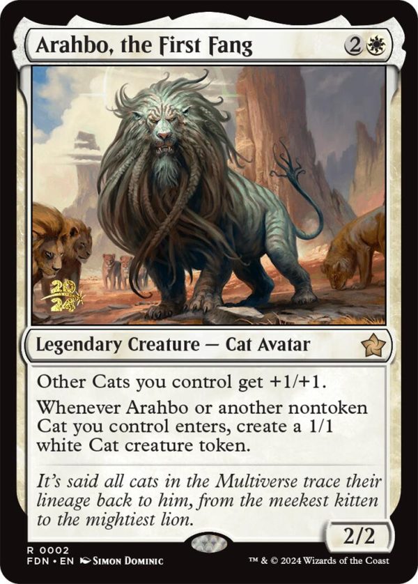 Arahbo, the First Fang [Foundations Prerelease Promos] Hot on Sale