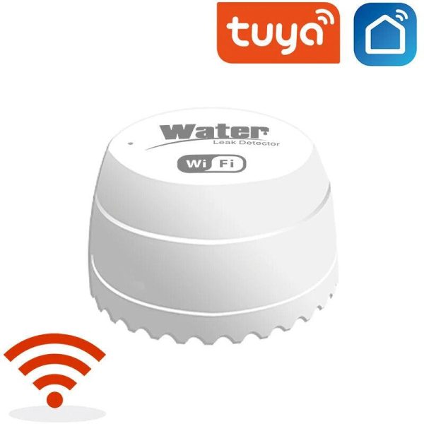 Tuya Smart Wifi Water Detector Leakage Sensor Alarm Leak Detector 40DB Sound Smart Life APP Flood Alert Overflow Security Alarm For Sale