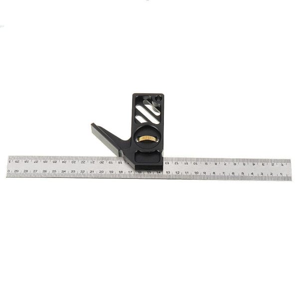 ENJOYWOOD Adjustable 300mm Aluminum Alloy Combination Square 45 90 Degree Angle Scriber Steel Ruler Fashion