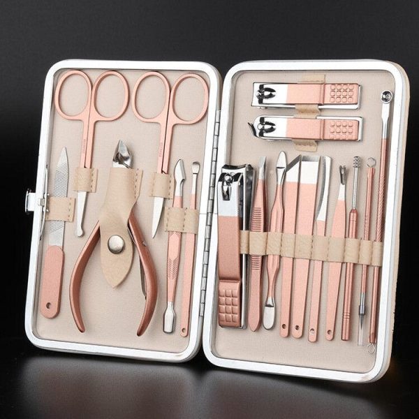 18-Piece Manicure Pedicure Set Pedicure Fingernails Toenails Clipper Kit Nail Scissors Online