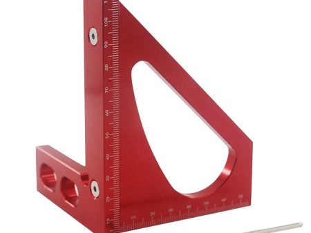 Line Ruler Woodworking Measuring Ruler Triangle Square Angle Measuring Tool Precision Accurate Triangle Ruler Tri-square Line Scriber Saw Guide Online Sale