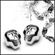 KC-ICW10 Whiskey Stone Set Reusable Food Grade Stainless Steel Wine Cooling Cube 2 Skulls Supply