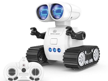 2.4GHz Mini Remote Control Programming Robot Multifunctional LED Lights Control Omnidirectional Marching Robot Toy for Children Fashion